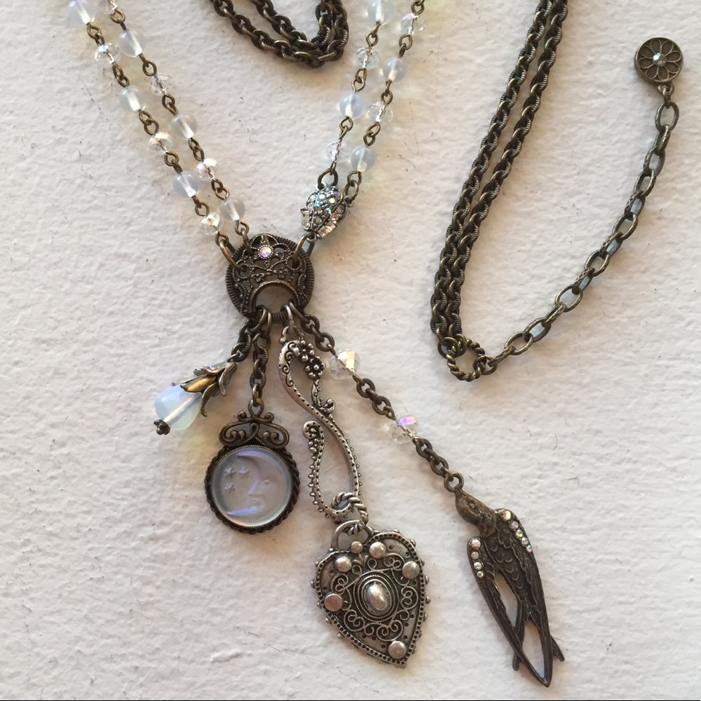 Vintage RARE Sweet Romance Opalescent Necklace